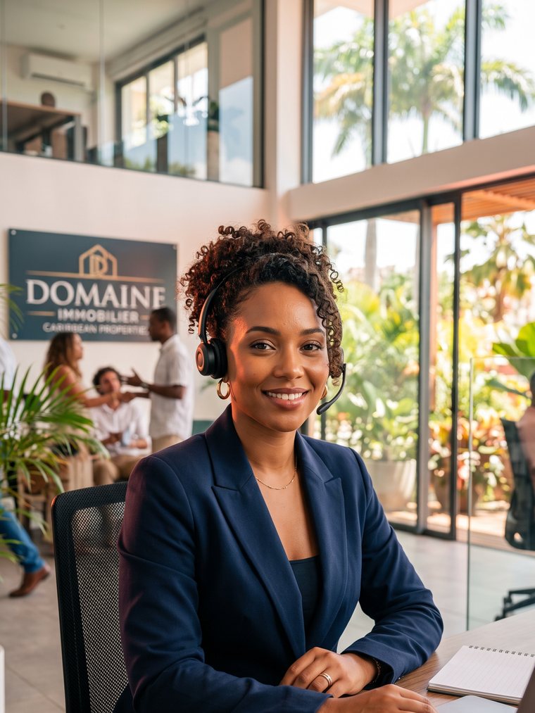 Léa, agent vocal de démonstration pour agence immobilière